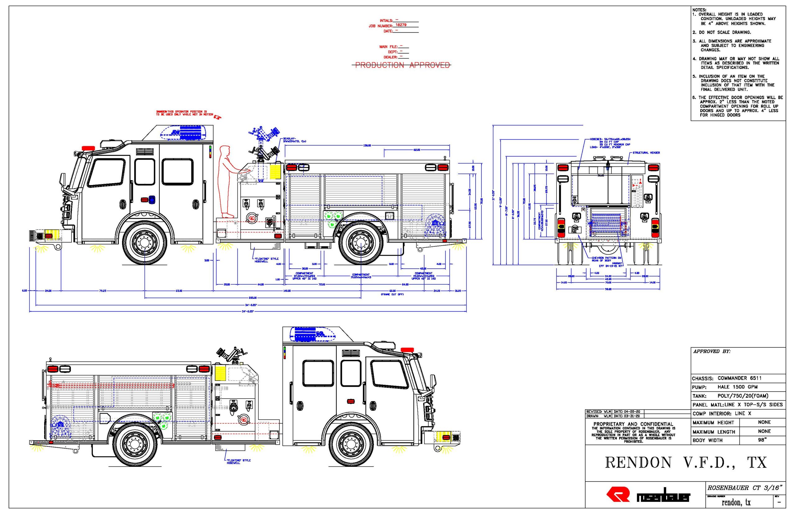 Redon Fire Truck Drawing